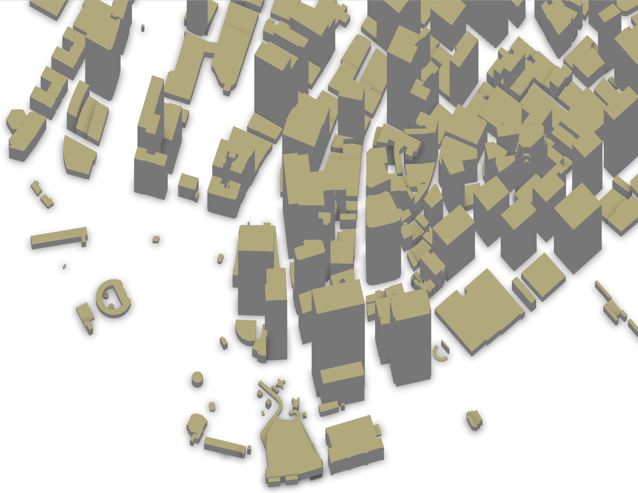 3D map of lower Manhatten